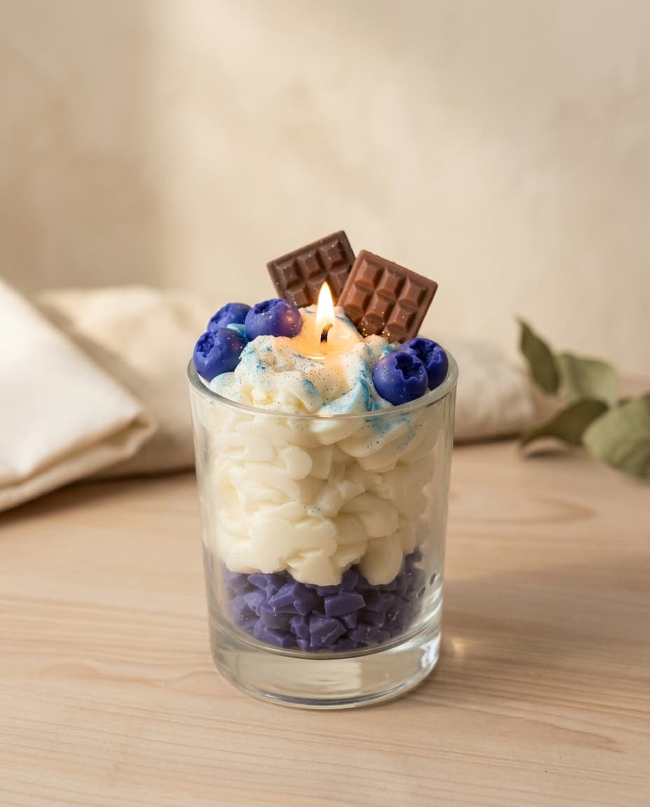 "Blueberry Dessert" candle